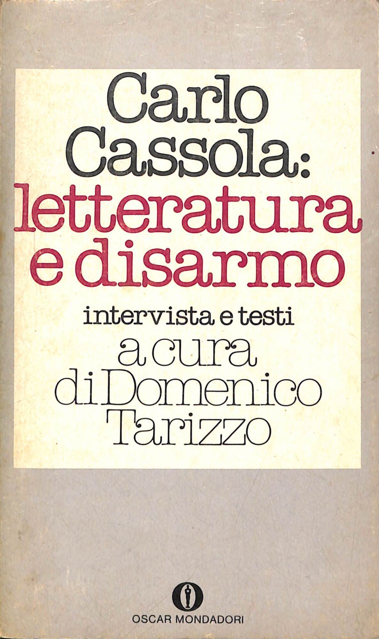 Carlo Cassola: letteratura e disarmo | Immagine principale