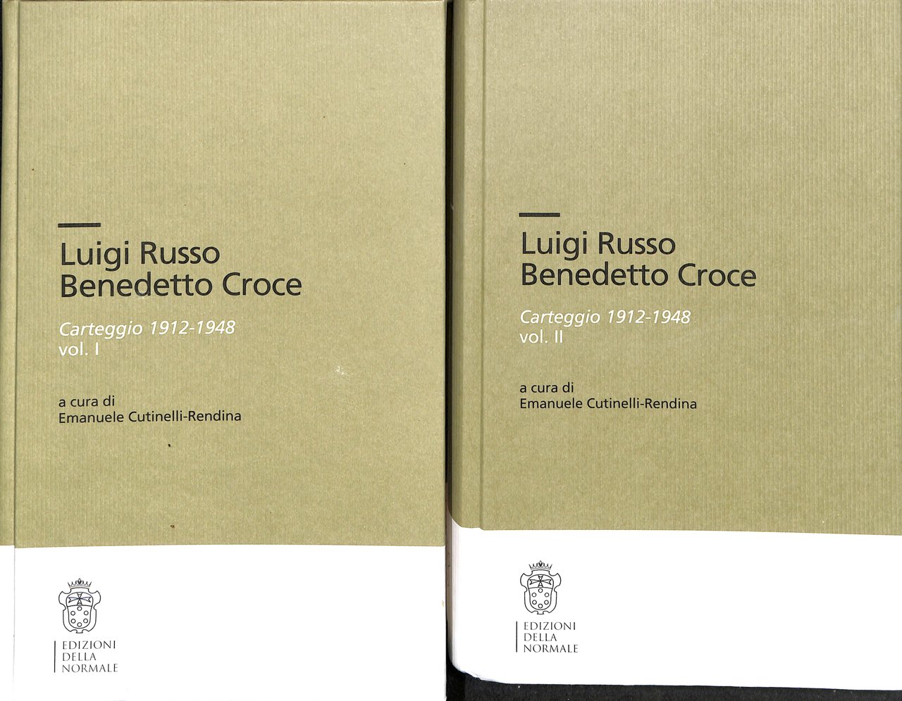 Carteggio 1912-1948 Luigi Russo - Benedetto Croce