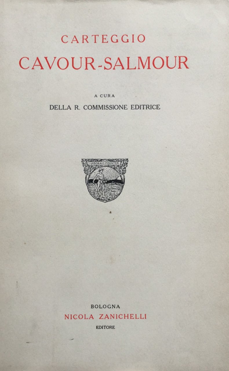 Carteggio Cavour-Salmour.