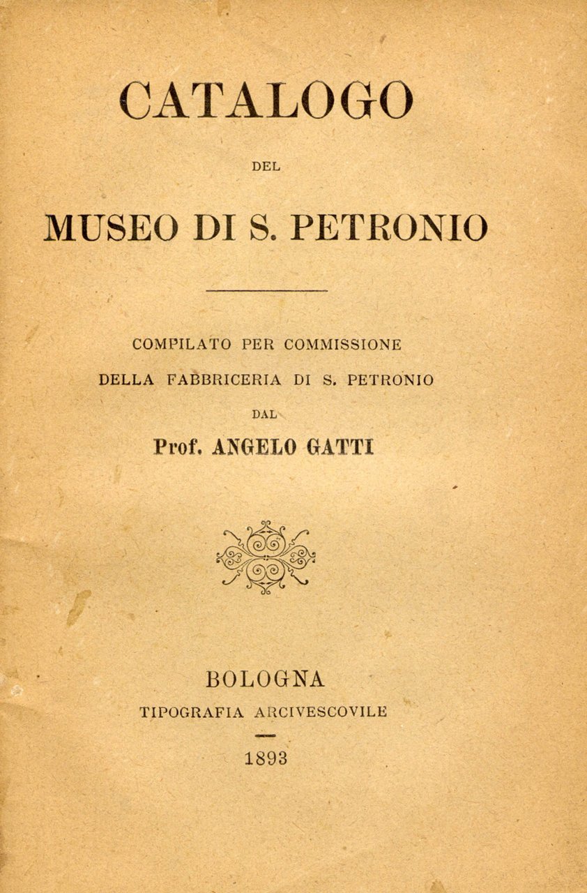 Catalogo del Museo di S. Petronio