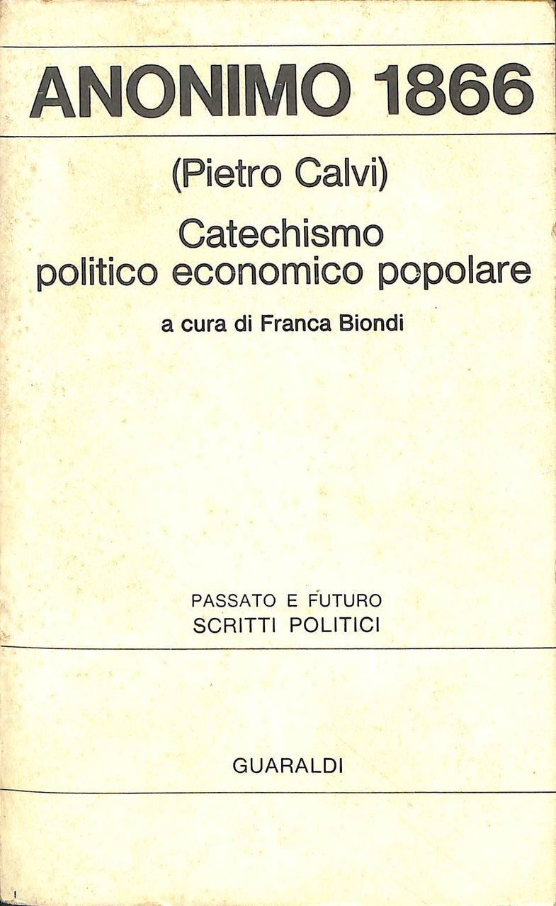 Catechismo politico economico popolare