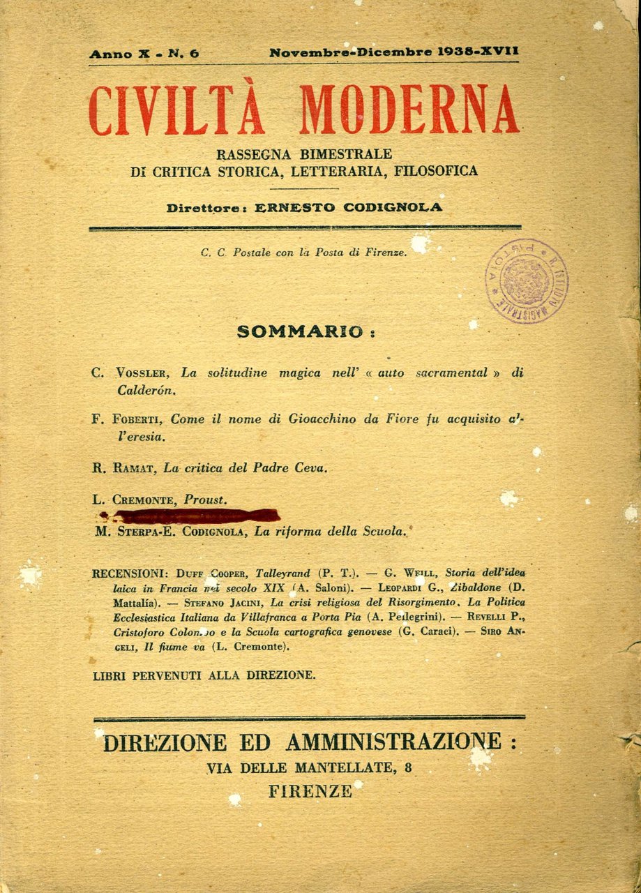 Civiltà Moderna n. 6 (1938) | Immagine principale
