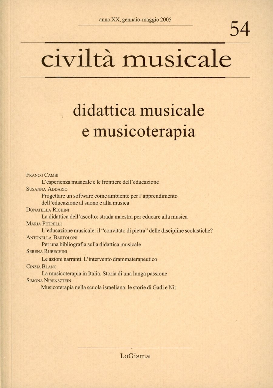 Civiltà musicale 54 2005