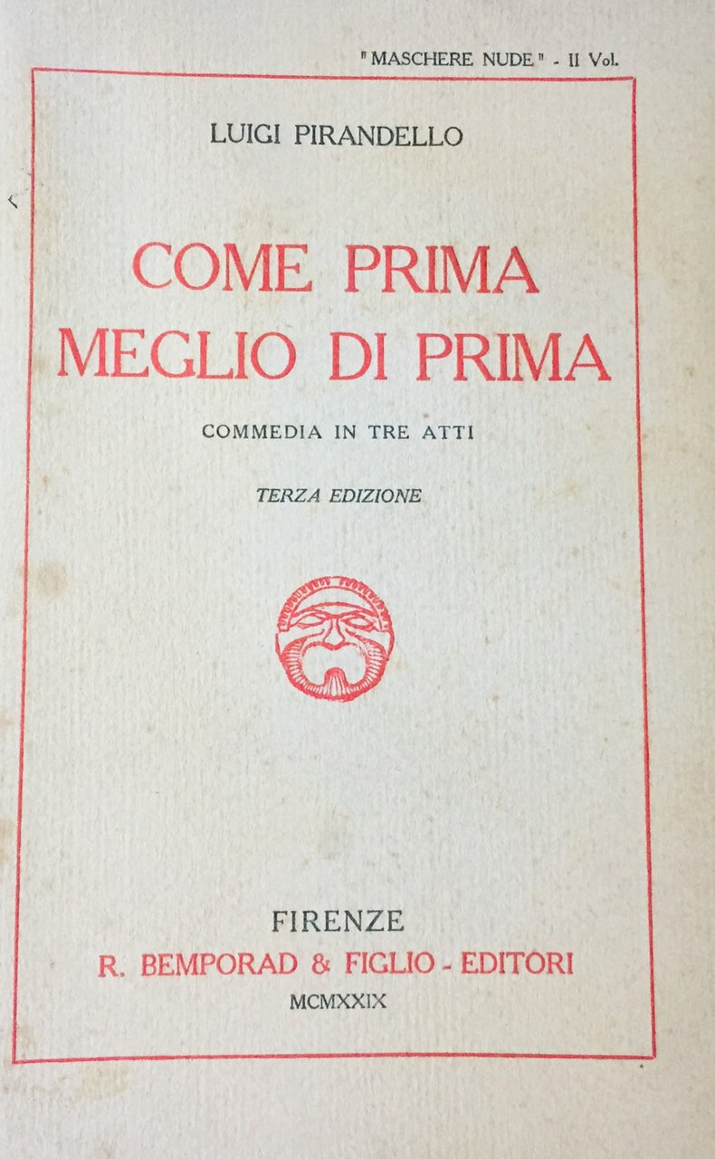 Come prima meglio di prima