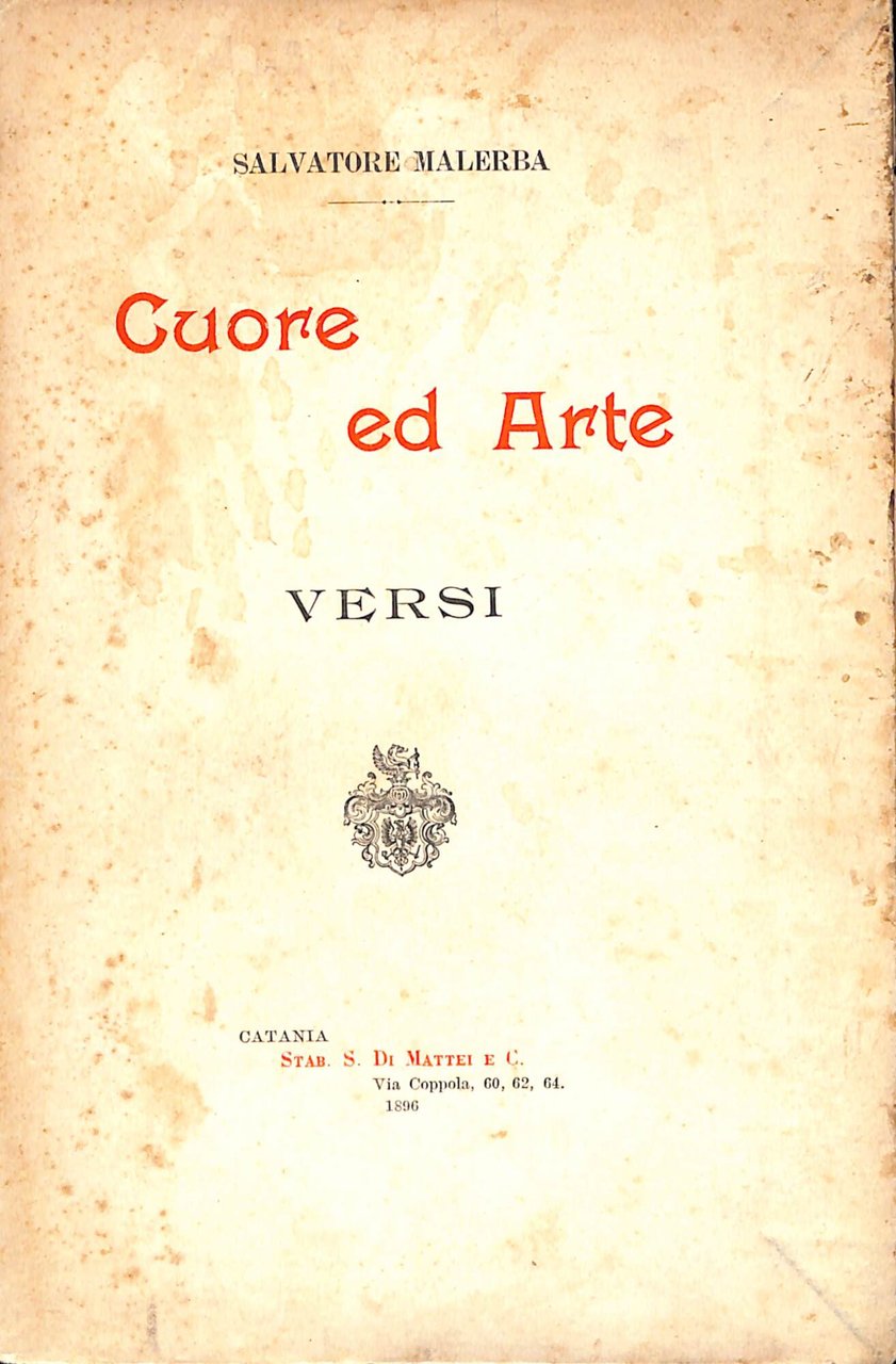Cuore ed arte : versi