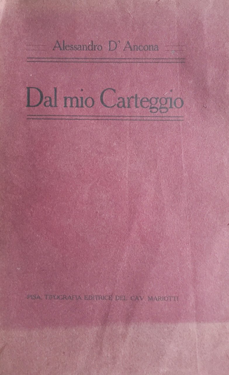 Dal mio carteggio