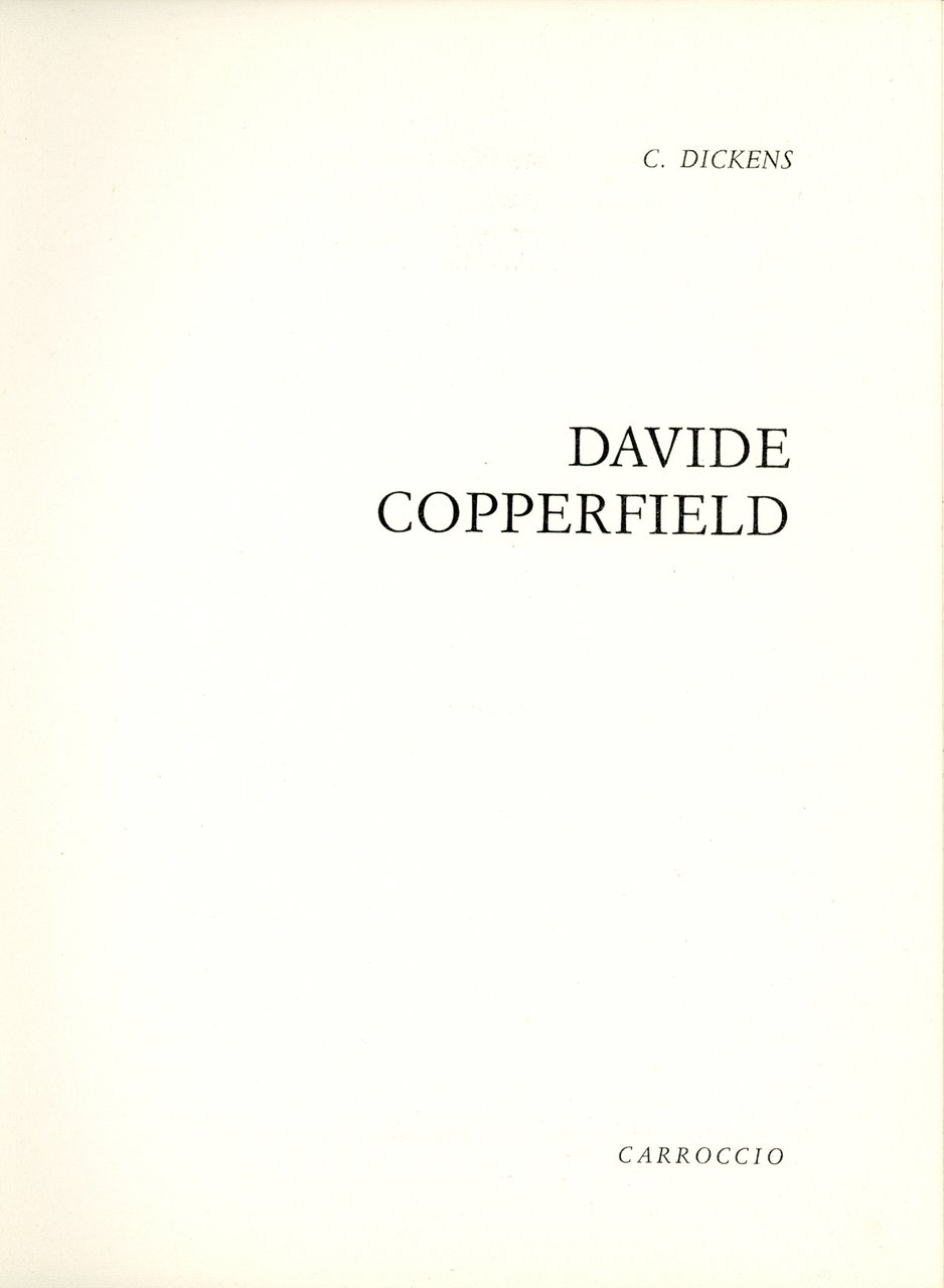 Davide Copperfield