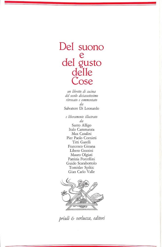 Del suono e del gusto delle cose. Un libretto di … | Immagine principale