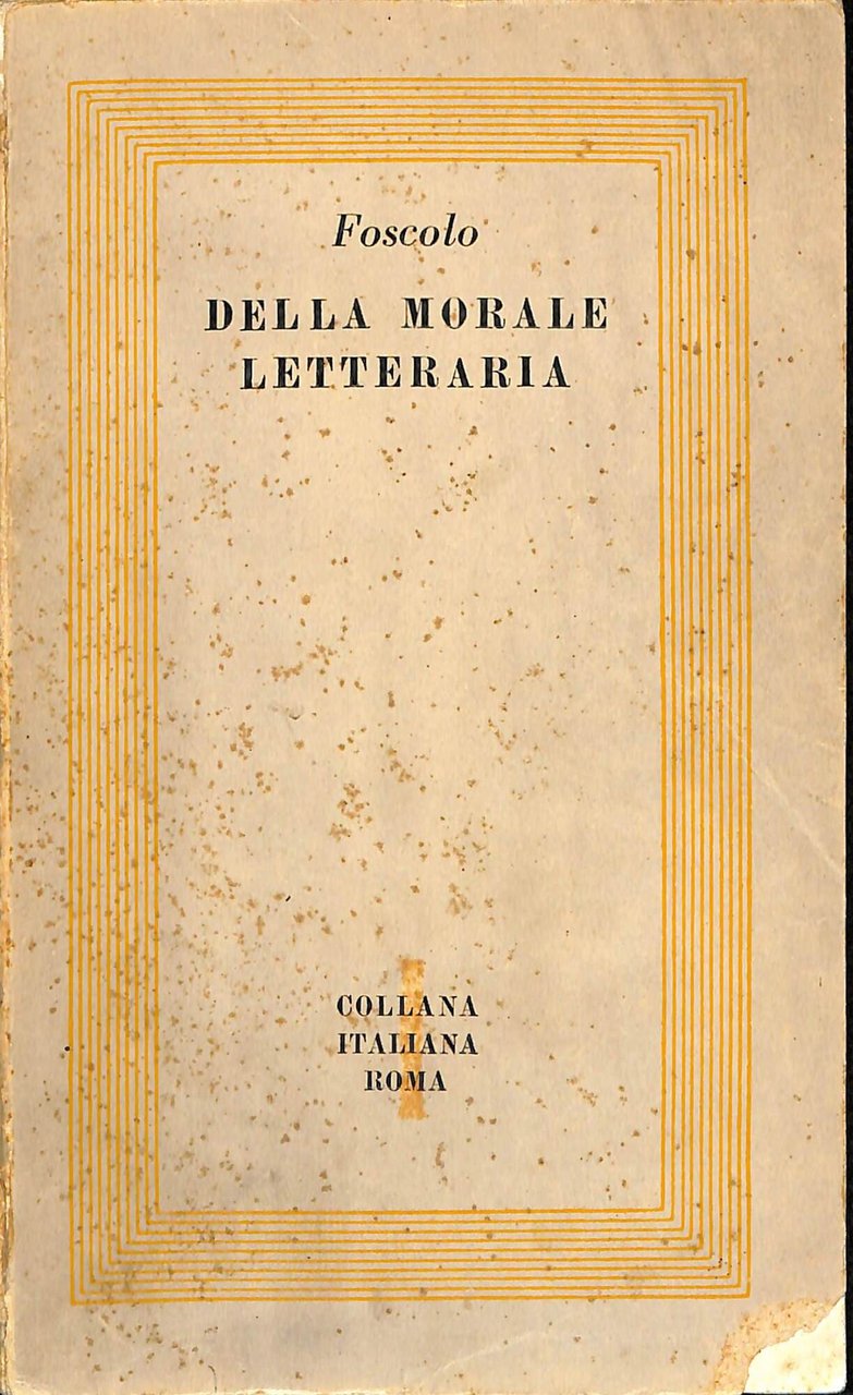Della morale letteraria | Immagine principale
