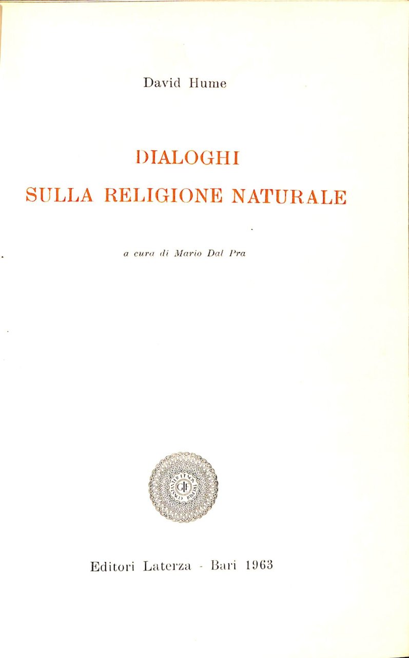 Dialoghi sulla religione naturale | Immagine principale