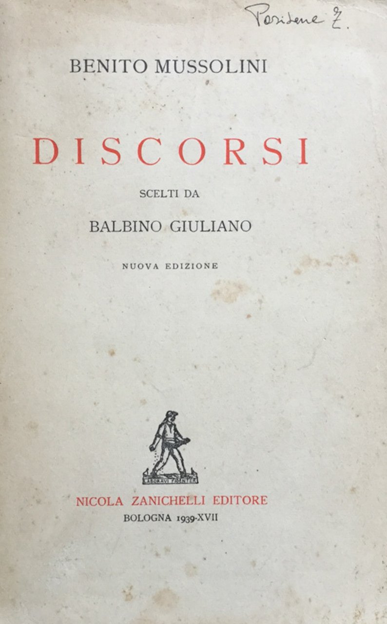 Discorsi scelti da Balbino Giuliano. Nuova ediz.