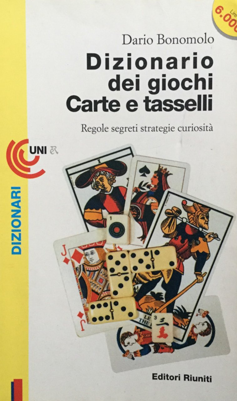Dizionario dei giochi carte e tasselli | Immagine principale