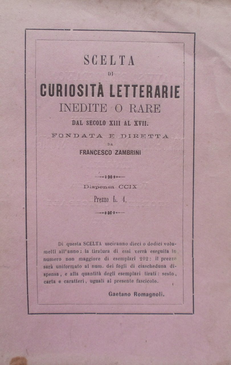 El dyalogo di Salomon e Marcolpho. Scelta di curiosità letterarie …