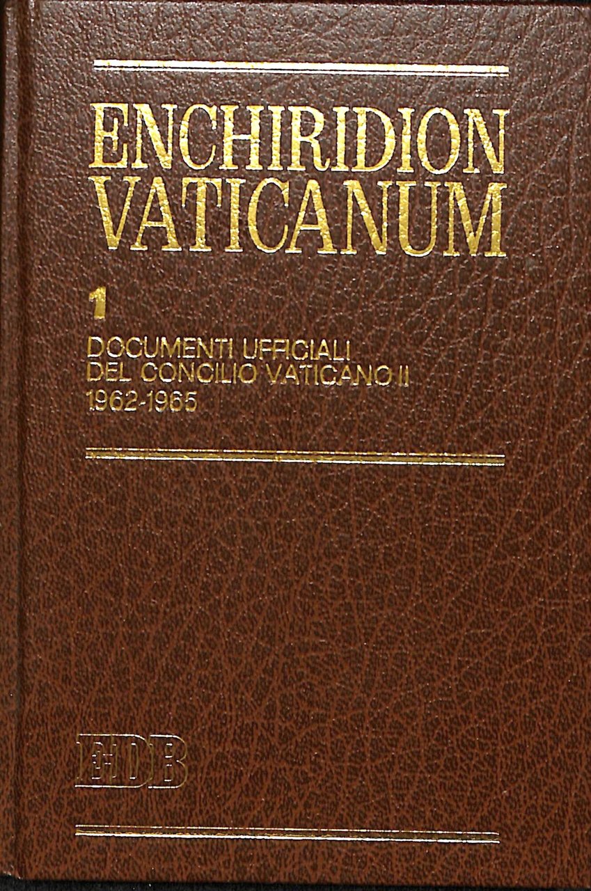 Enchiridion Vaticanum. Documenti ufficiali del Concilio Vaticano 1. 1962-1965