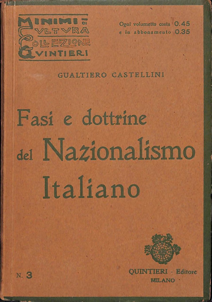 Fasi e dottrine del Nazionalismo italiano