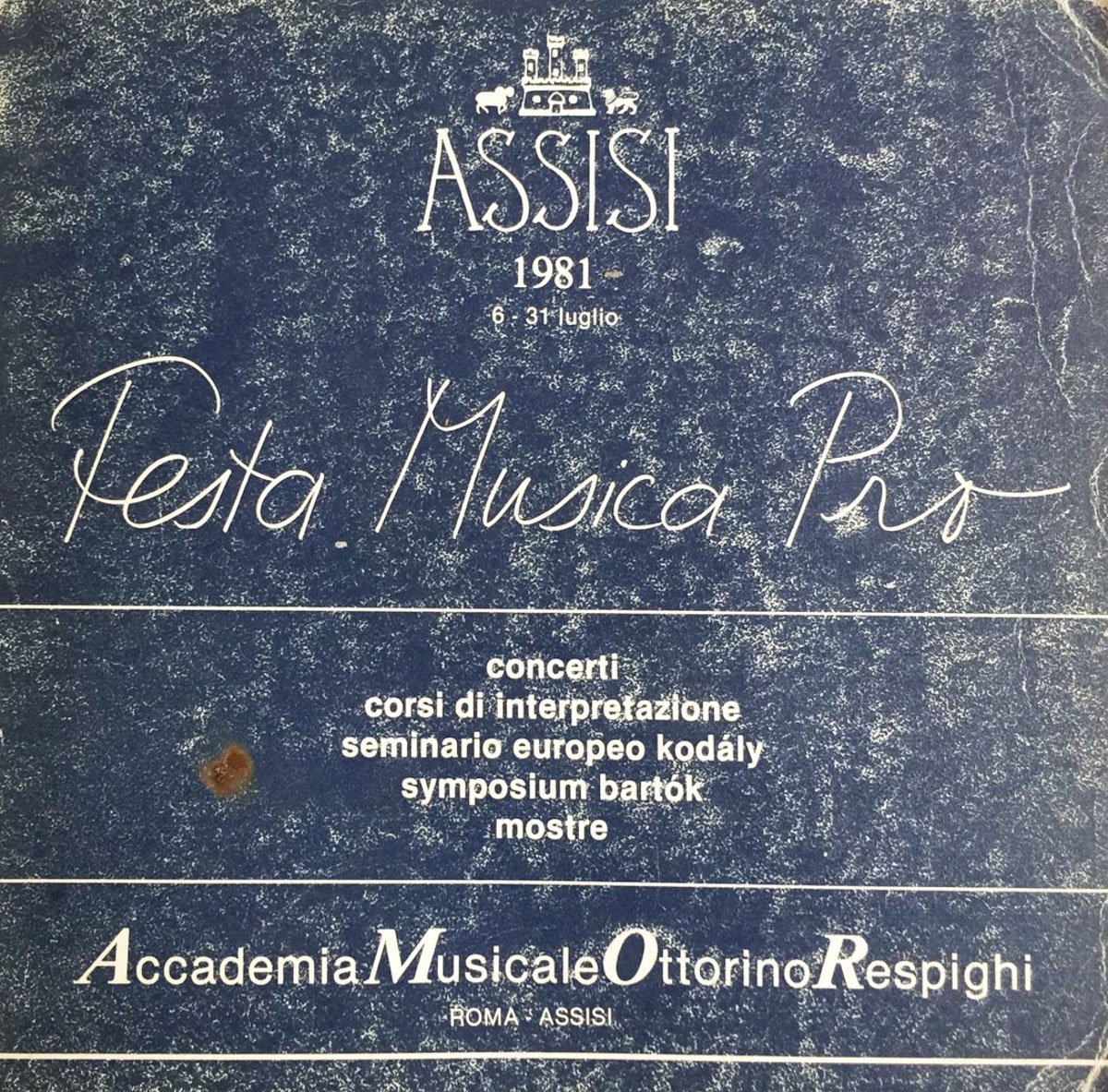 Festa musica Pro Assisi 1981
