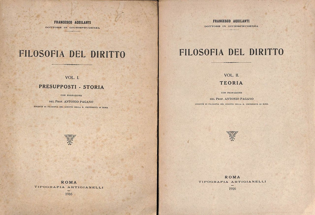 Filosofia del diritto 2 voll.