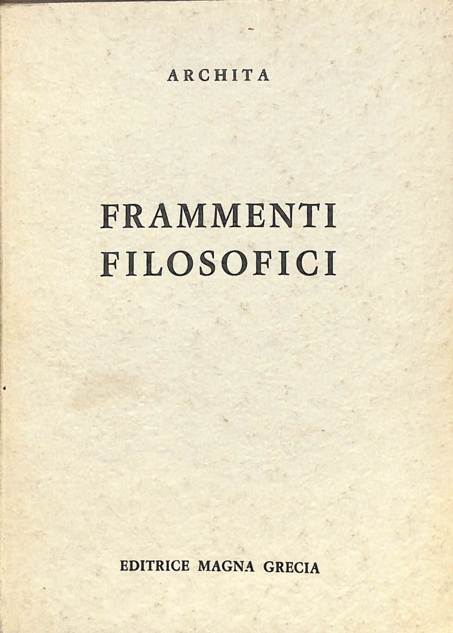 Frammenti filosofici