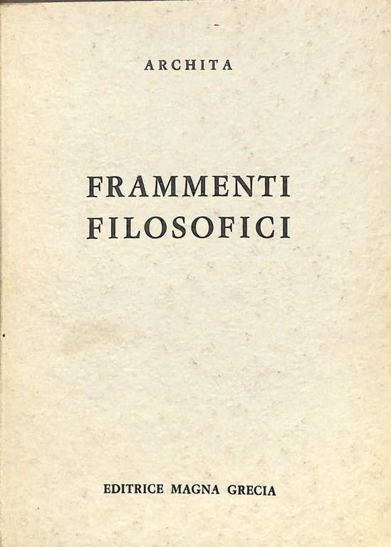 Frammenti filosofici