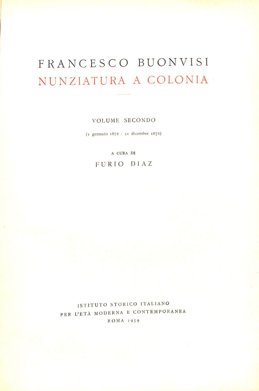 Francesco Buonvisi : nunziatura a Colonia | Immagine principale