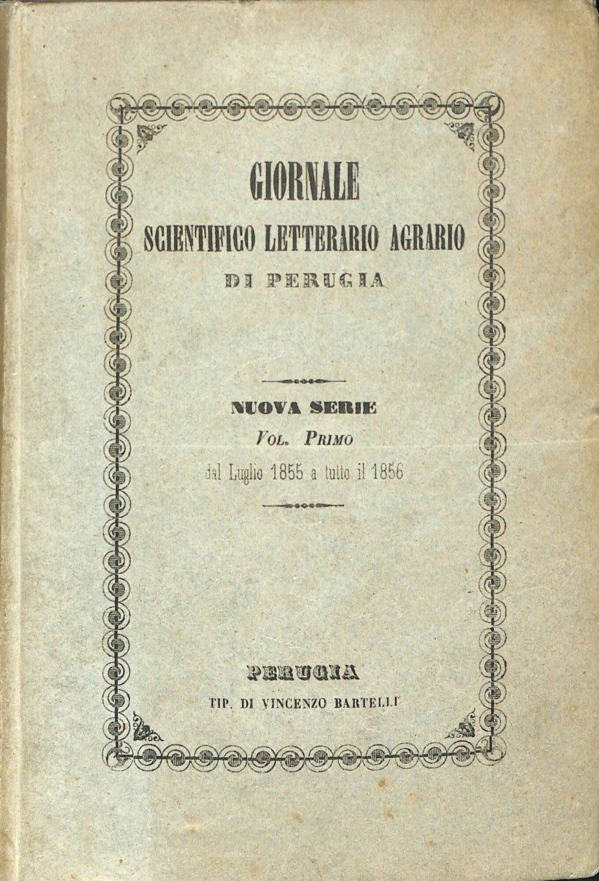 Giornale scientifico-letterario-agrario di Perugia 1855