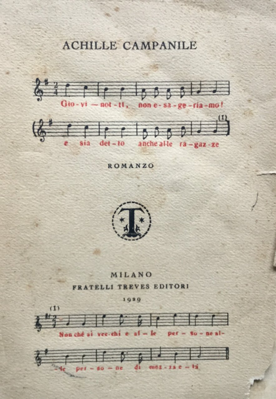 Giovinotti, non esageriamo! (e sia detto anche alle ragazze). Nonchè … | Immagine principale