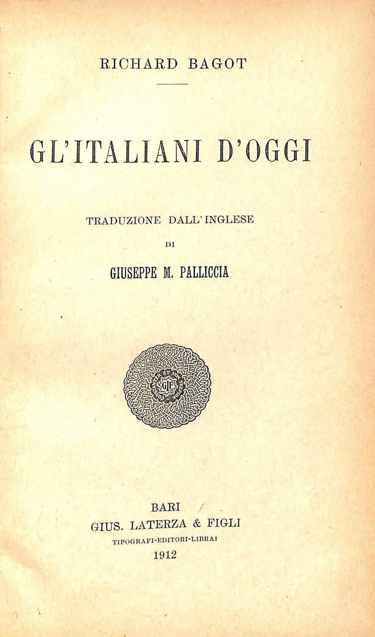 Gl'italiani d'oggi