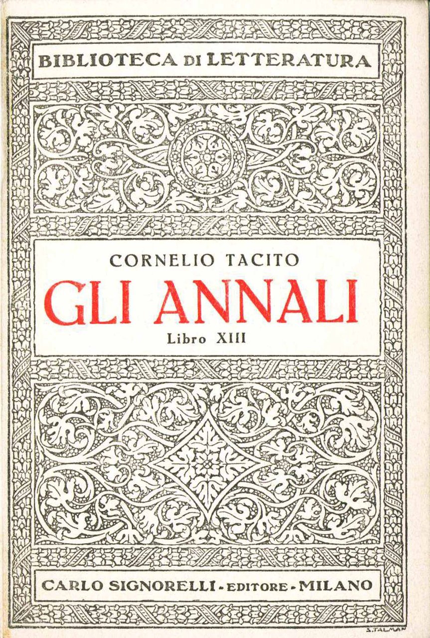 Gli annali. Libro XIII