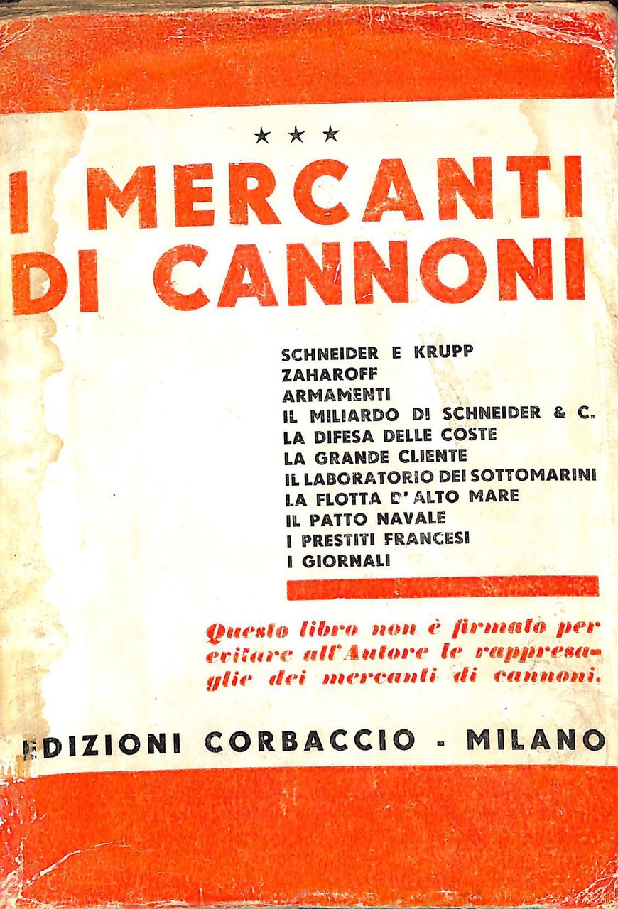 I mercanti di cannoni