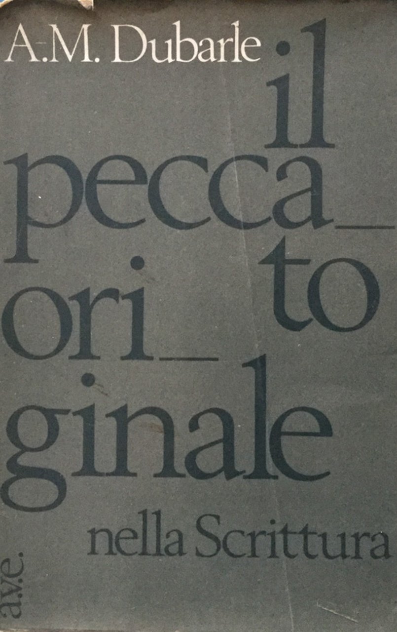 Il peccato originale nella Scrittura
