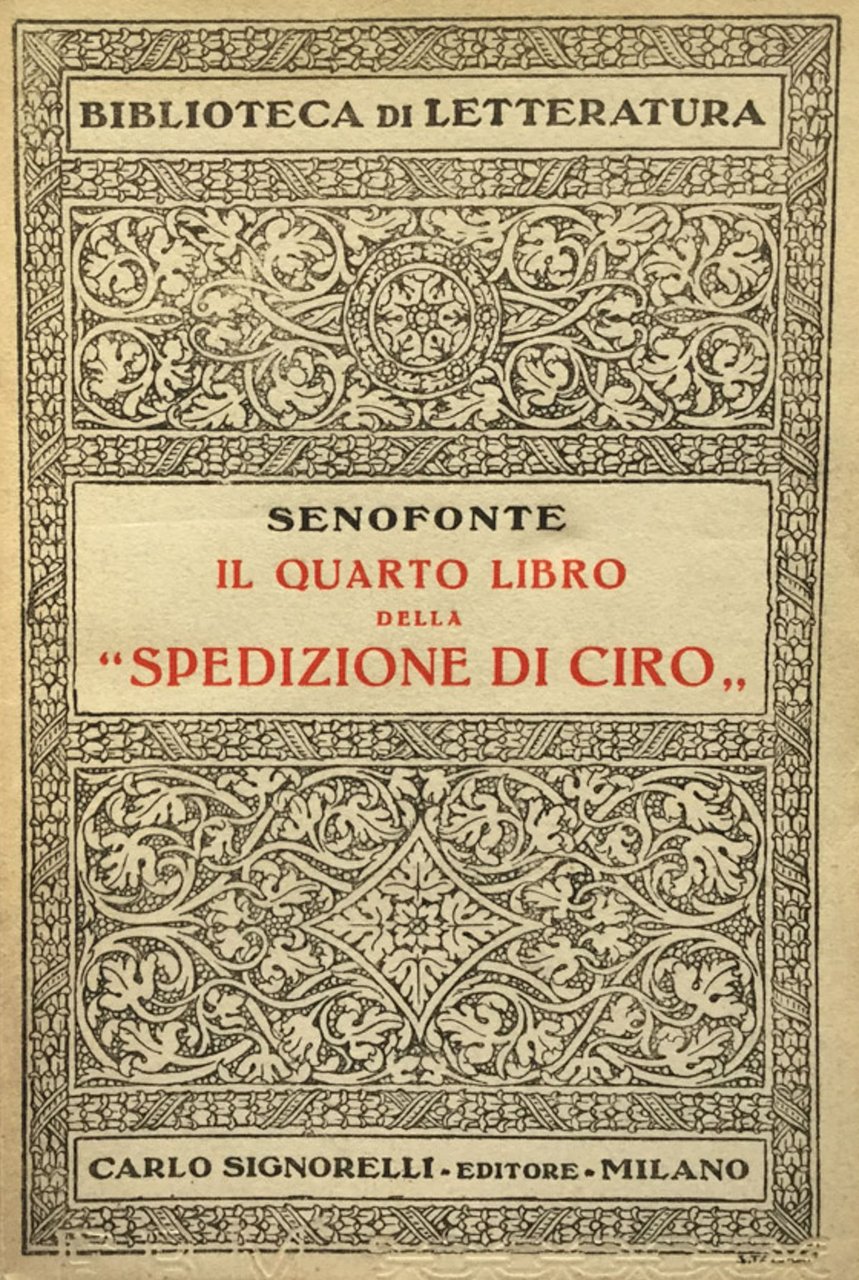 Il quarto libro della spedizione di Ciro