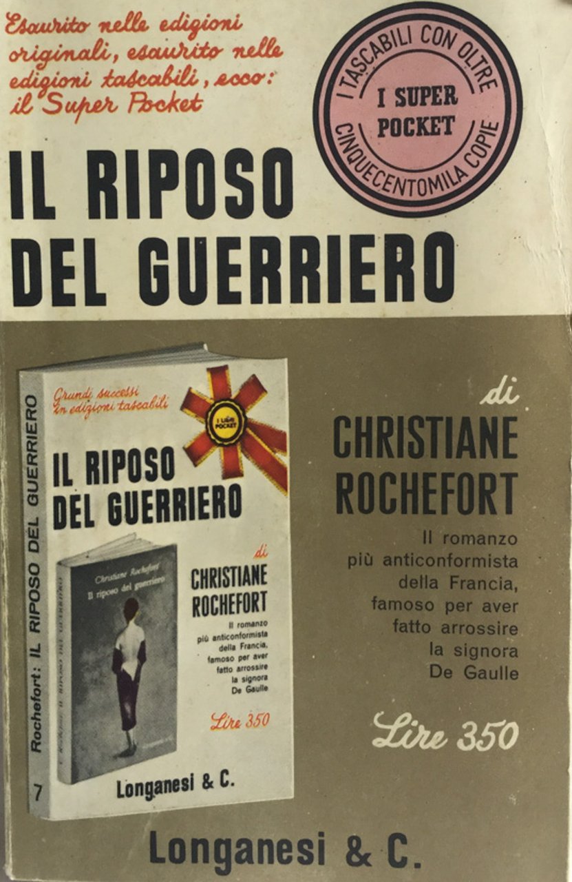 Il riposo del guerriero. Rochefort Longanesi Pocket 1969