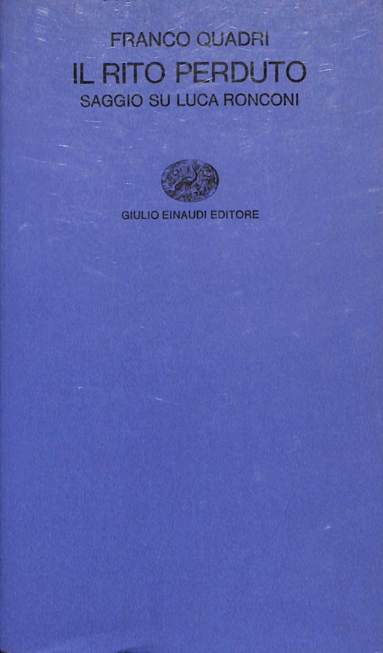 Il rito perduto : Luca Ronconi | Immagine principale