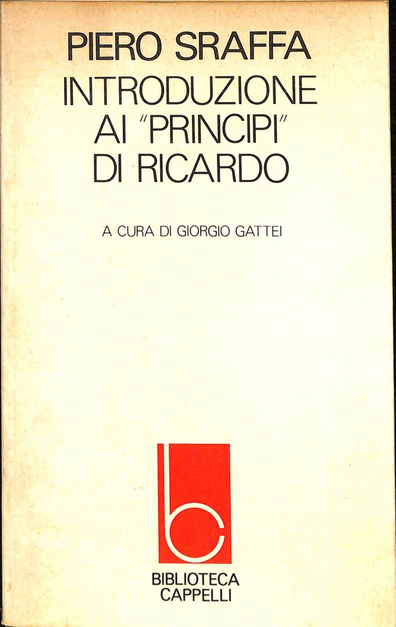 Introduzione ai Principi di Ricardo