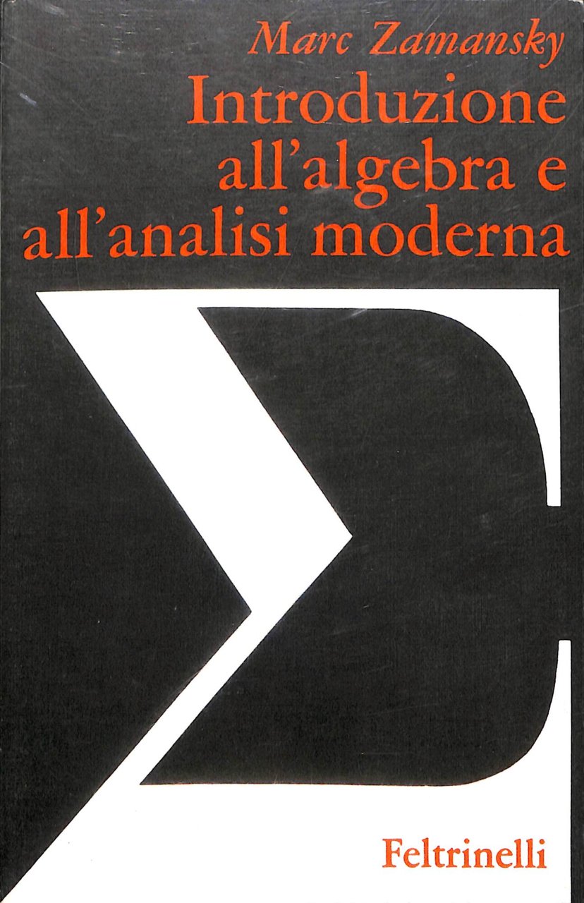 Introduzione all'algebra e all'analisi moderna | Immagine principale