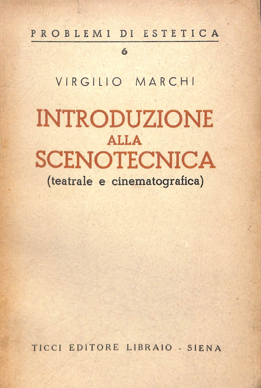 Introduzione alla scenotecnica : (Teatrale e conematografica | Immagine principale