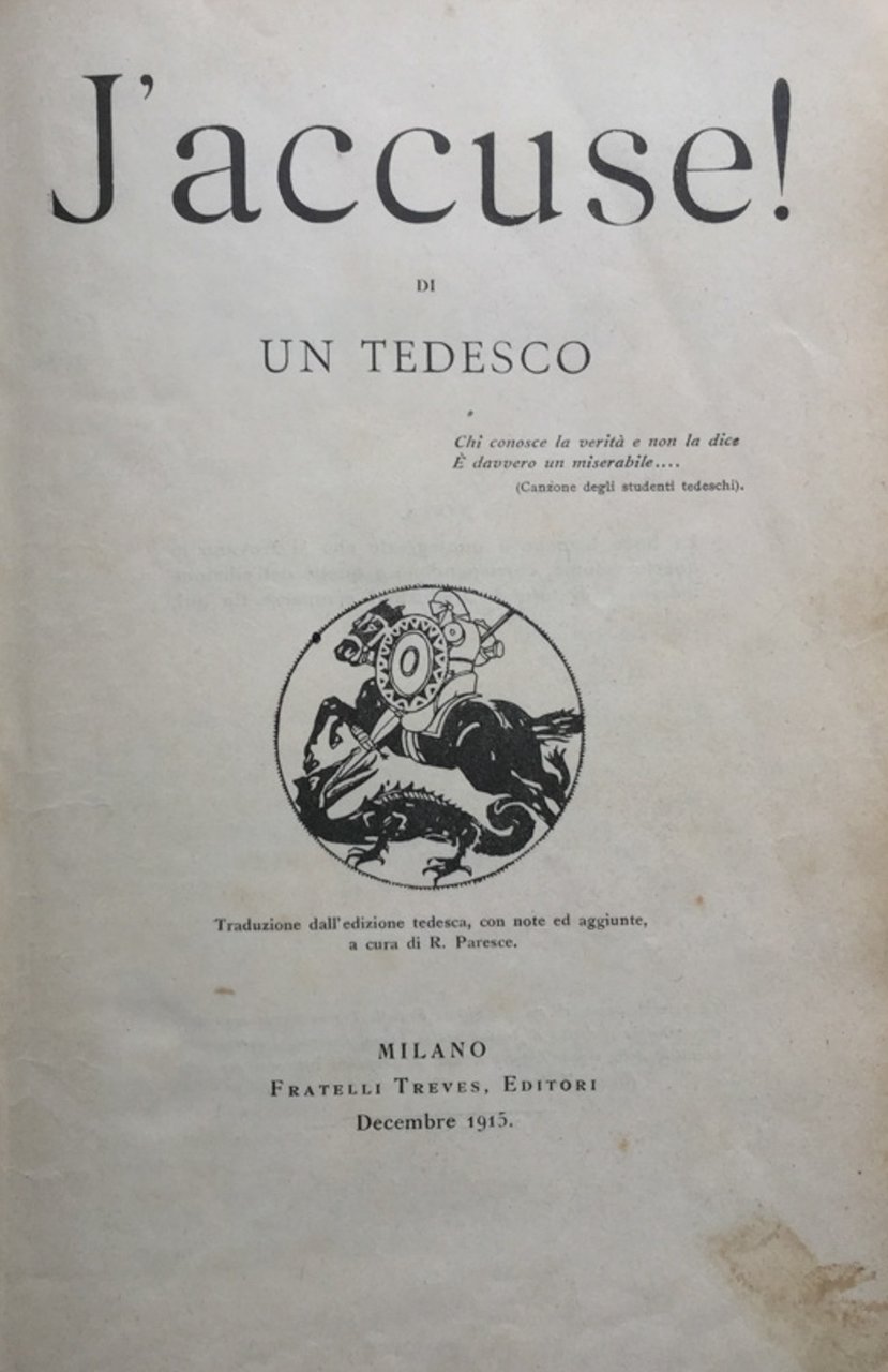 J'accuse!