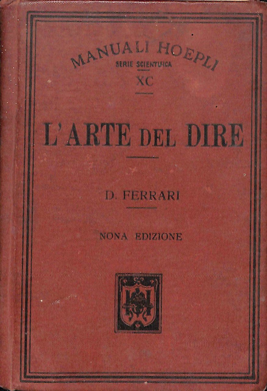 L'arte del dire : manuale di retorica per lo studente …