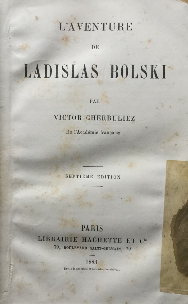 L'aventure de Ladislas Bolski
