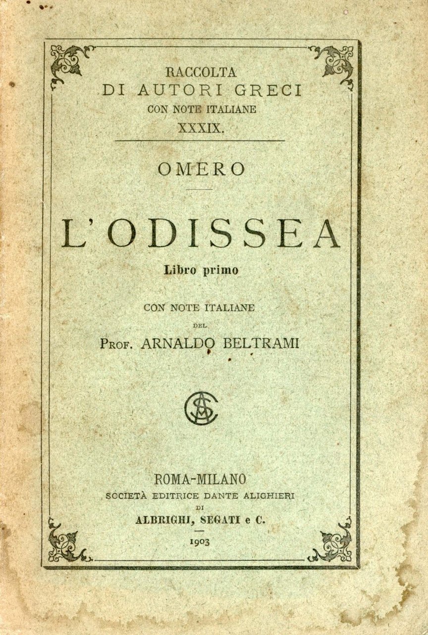 L'Odissea Libro primo