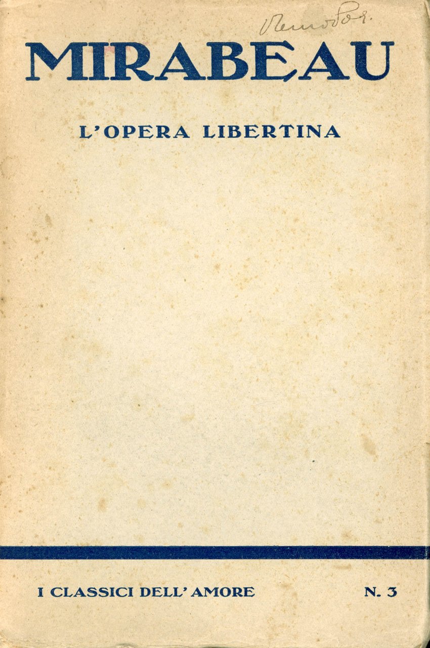 L'oera libertina. Erotica biblio � La mia conversione