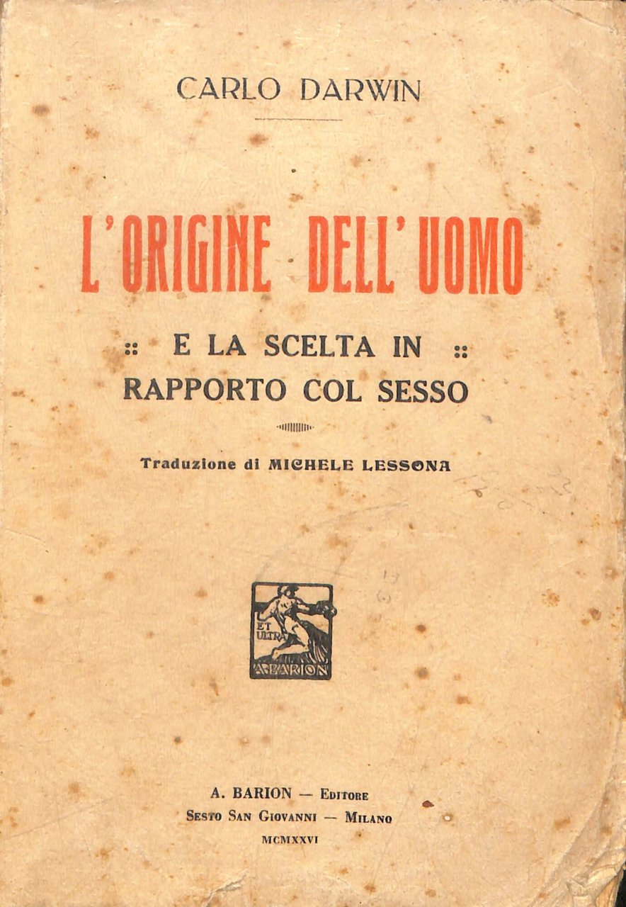 L'origine dell'uomo e la scelta in rapporto col sesso | Immagine principale
