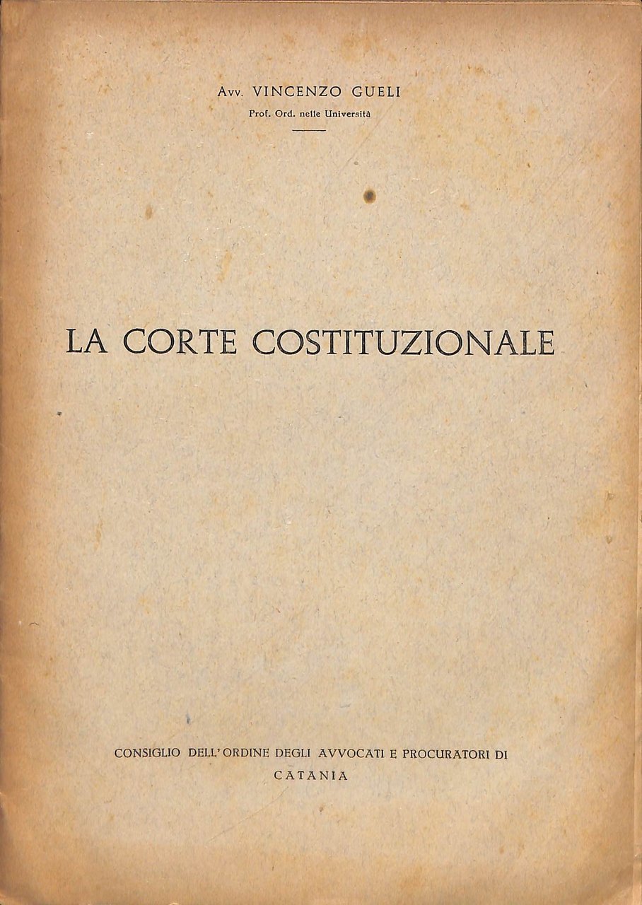 La Corte costituzionale