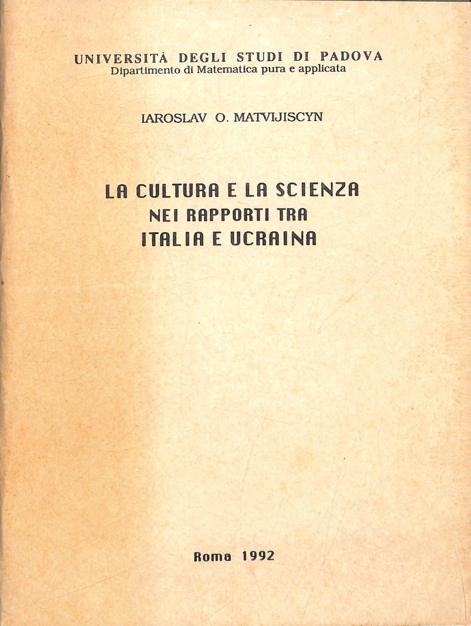 La cultura e la scienza (con particolare riguardo alla matematica) … | Immagine principale