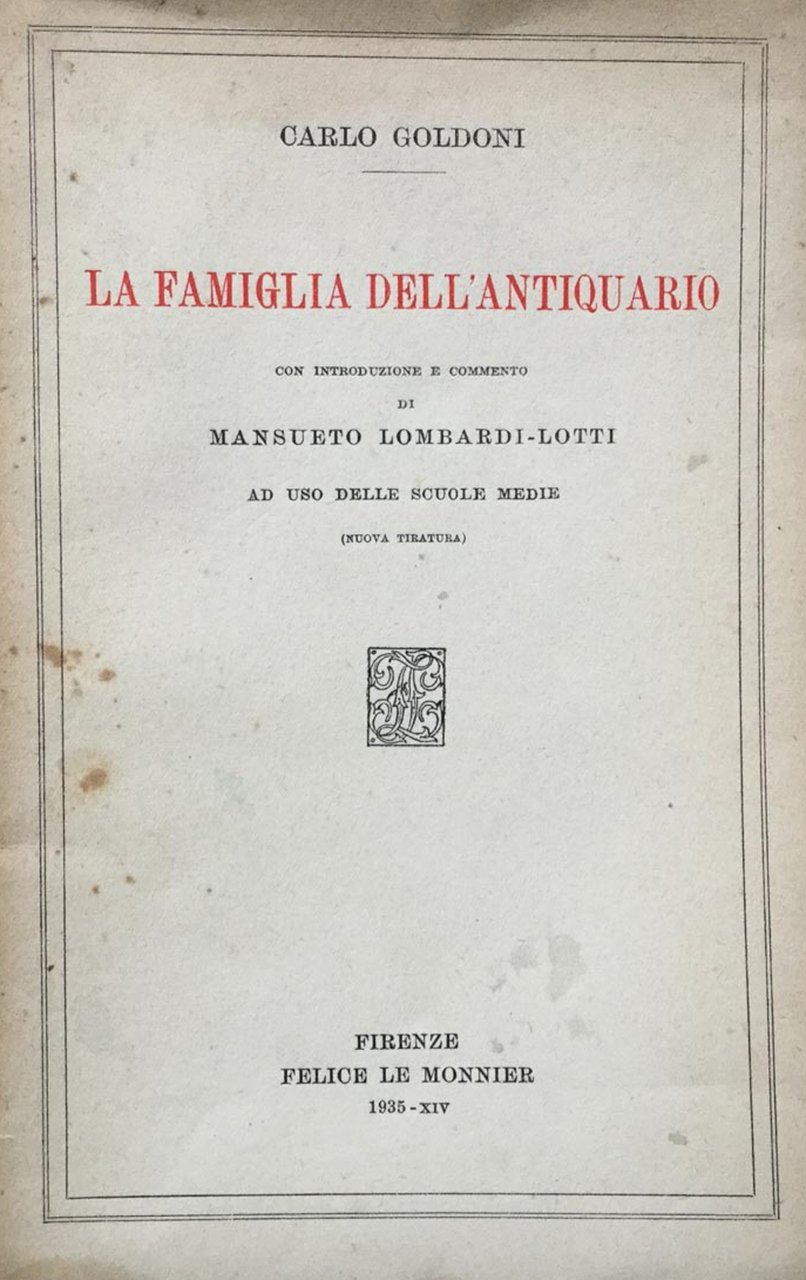 La famiglia dell'antiquario