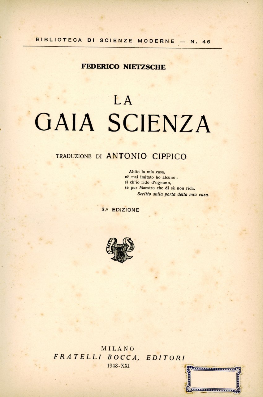 La gaia scienza