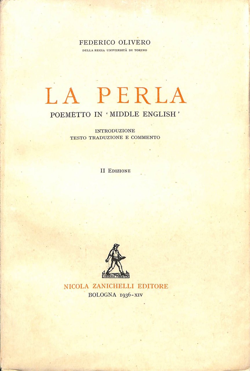 La Perla : poemetto in Middle English