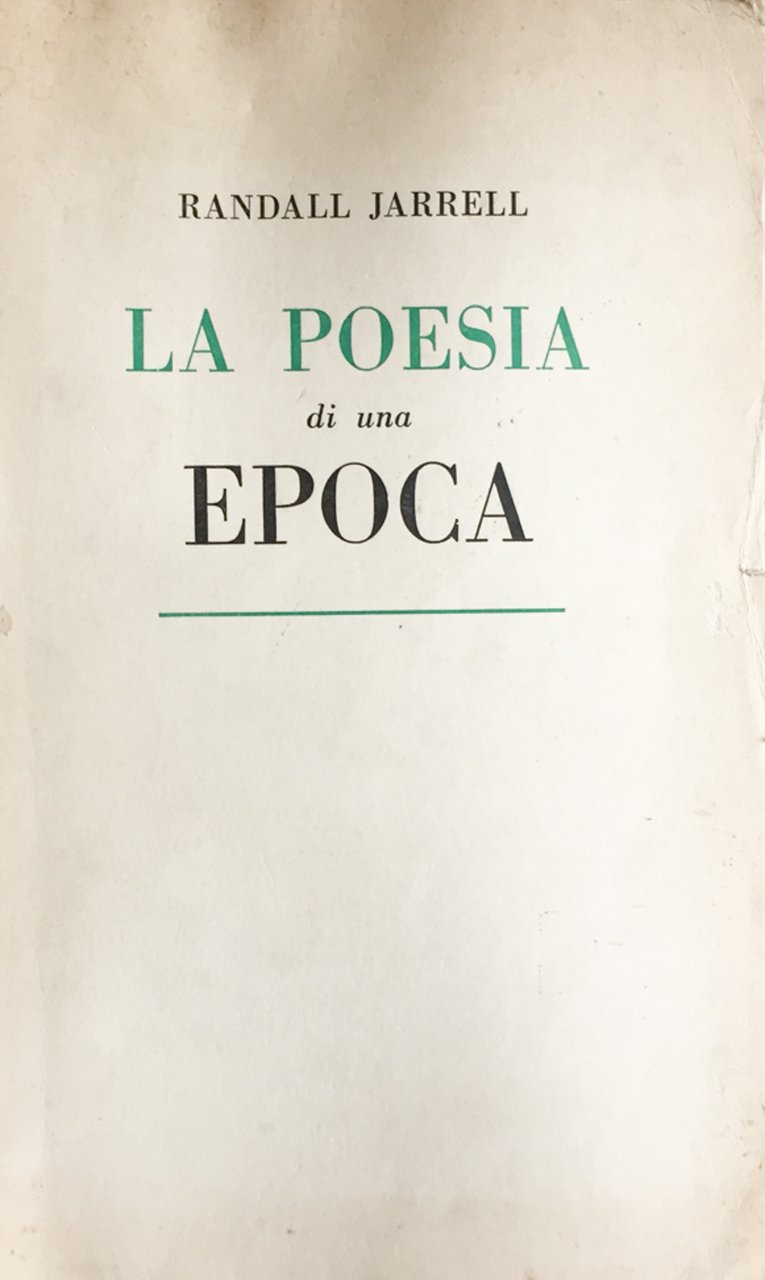 La poesia di una epoca