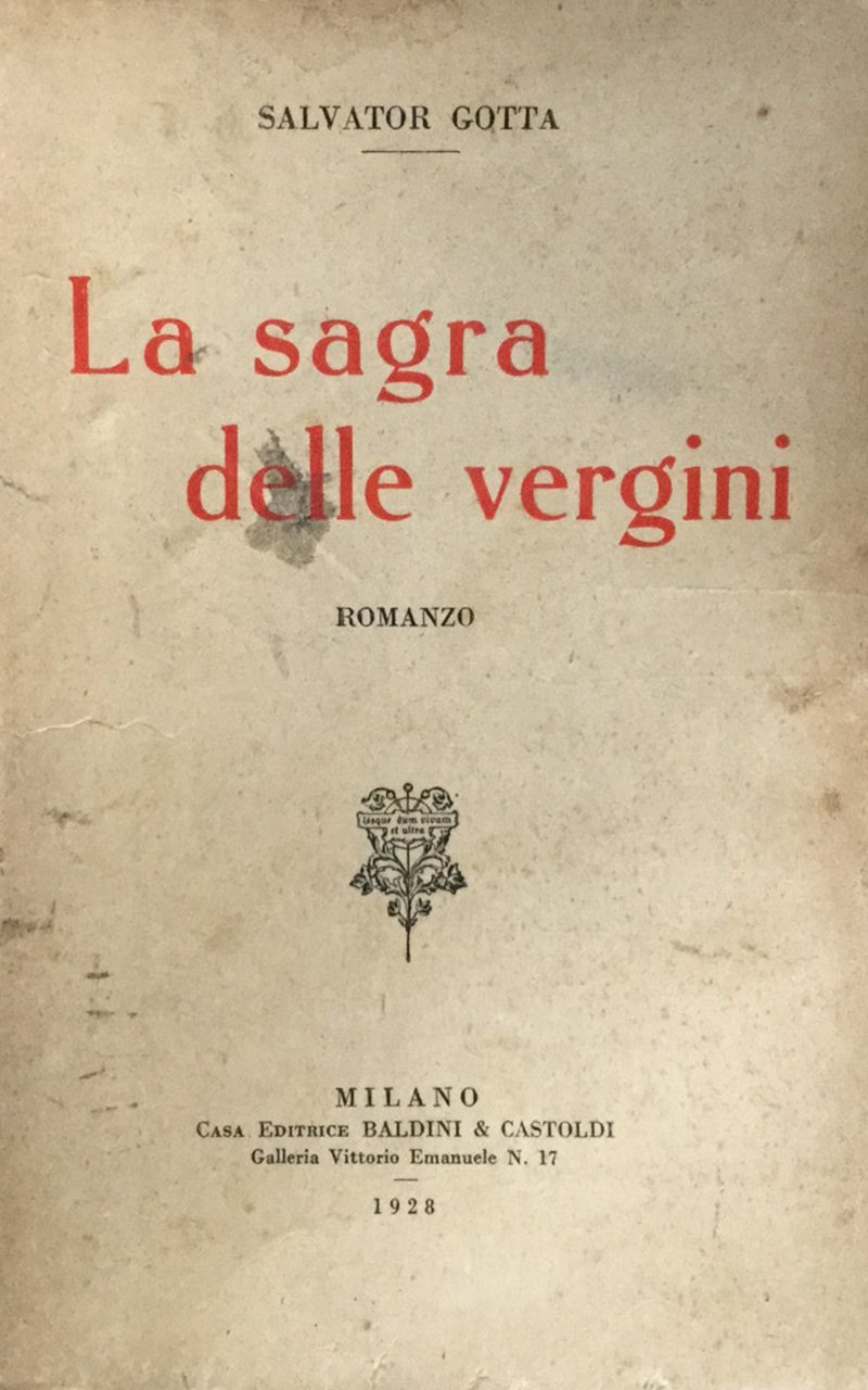 La sagra delle vergini