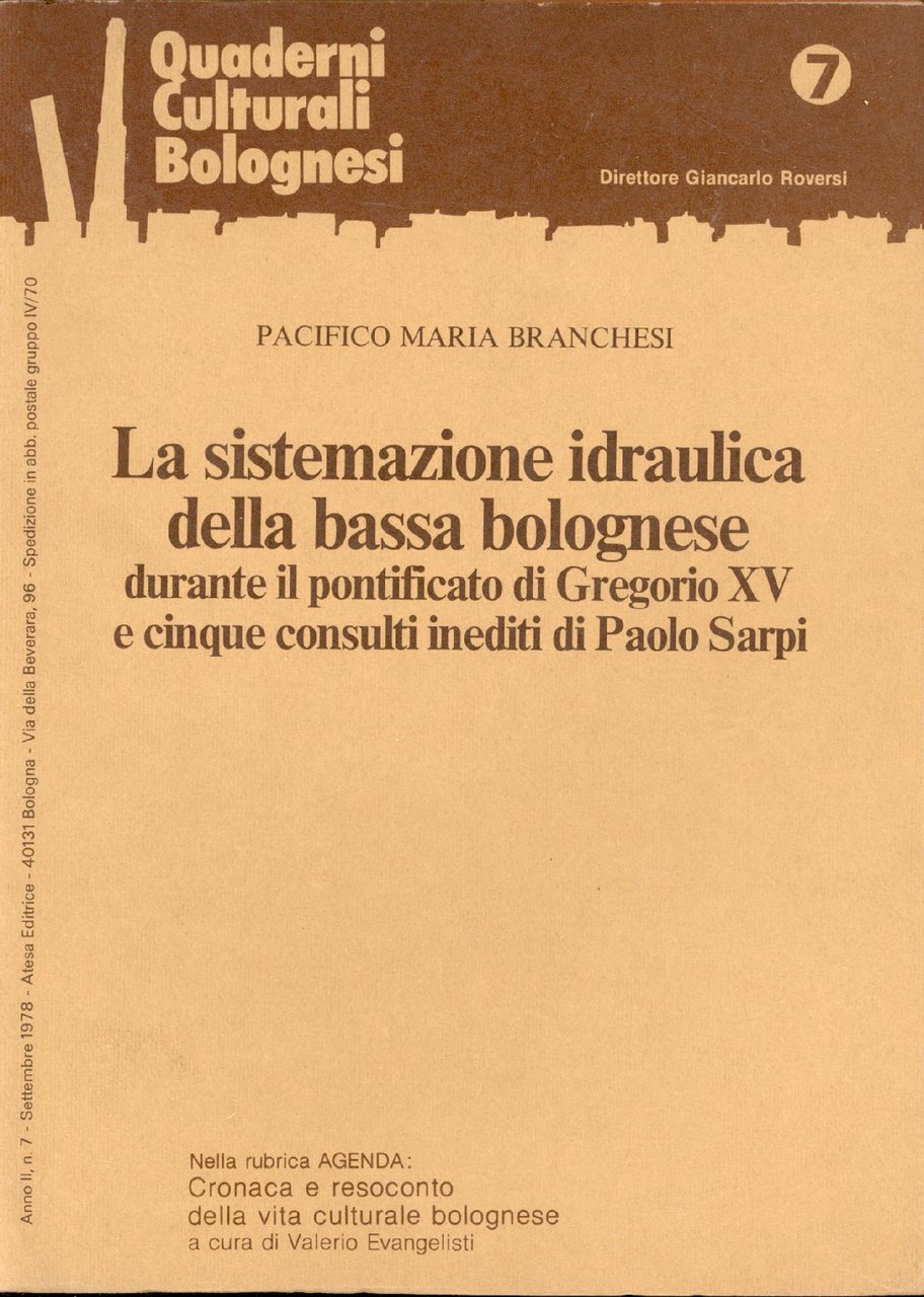 La sistemazione idraulica della bassa bolognese durante il pontificato di …